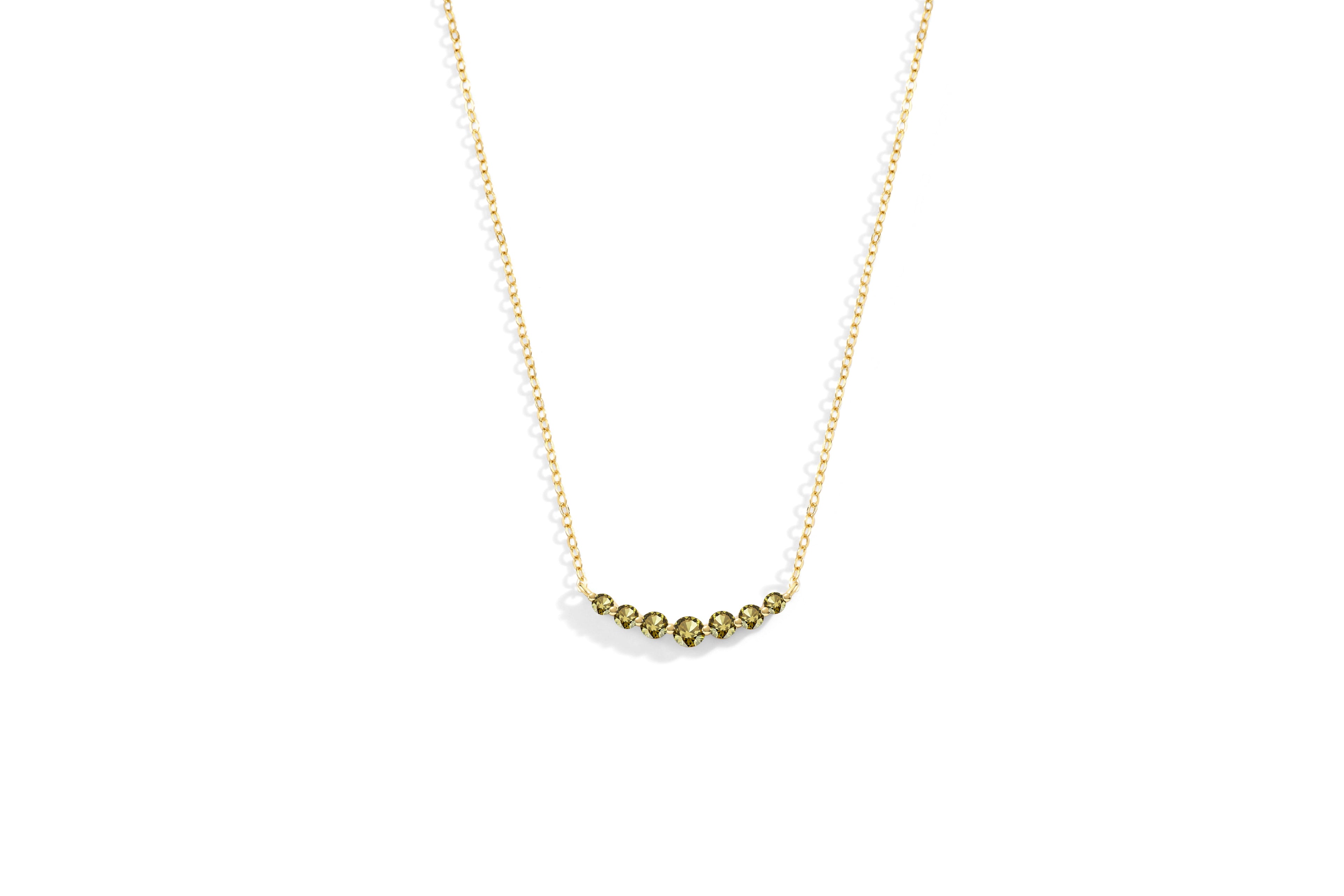 Birthstone Arc Necklace