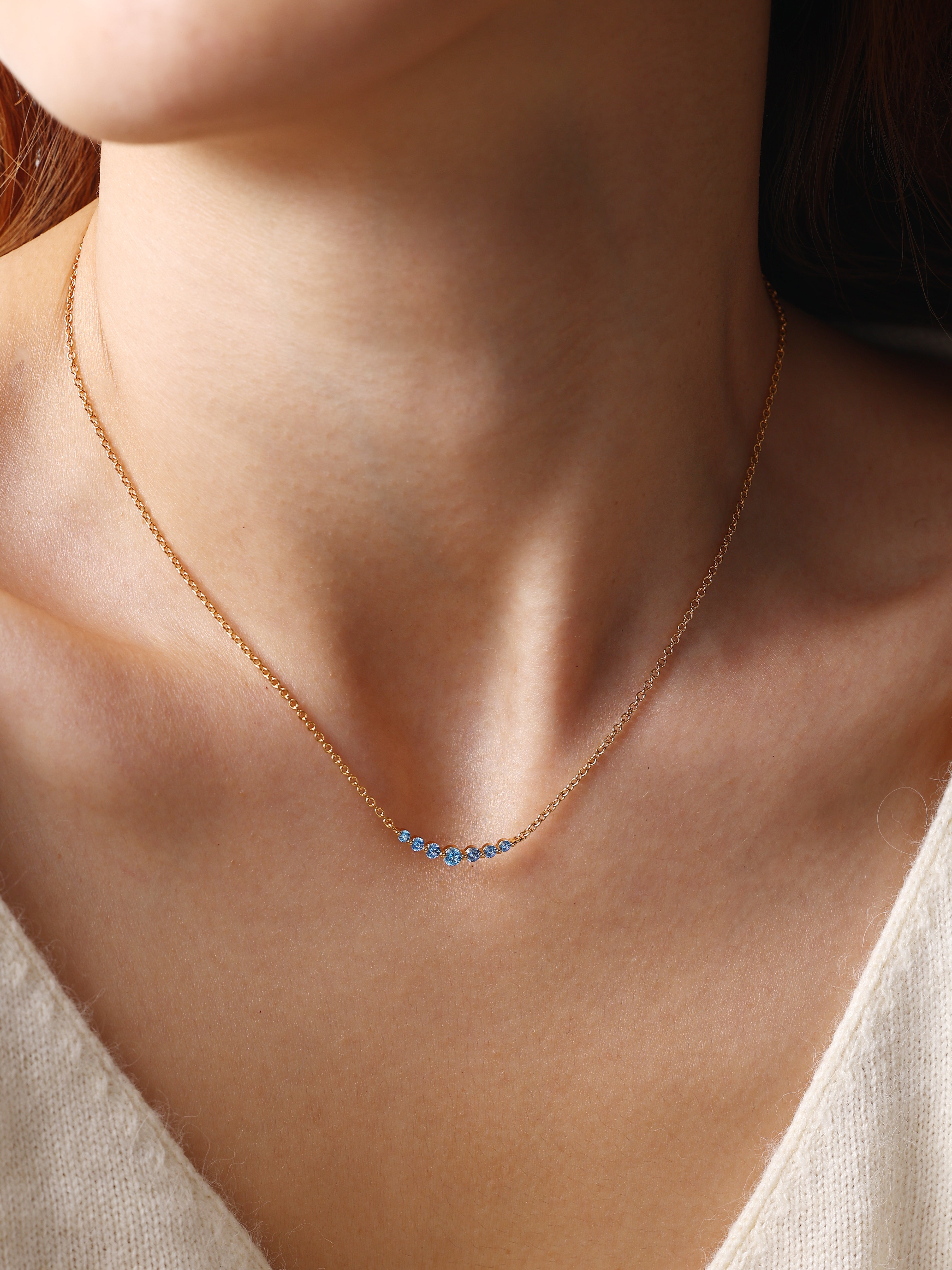Birthstone Arc Necklace