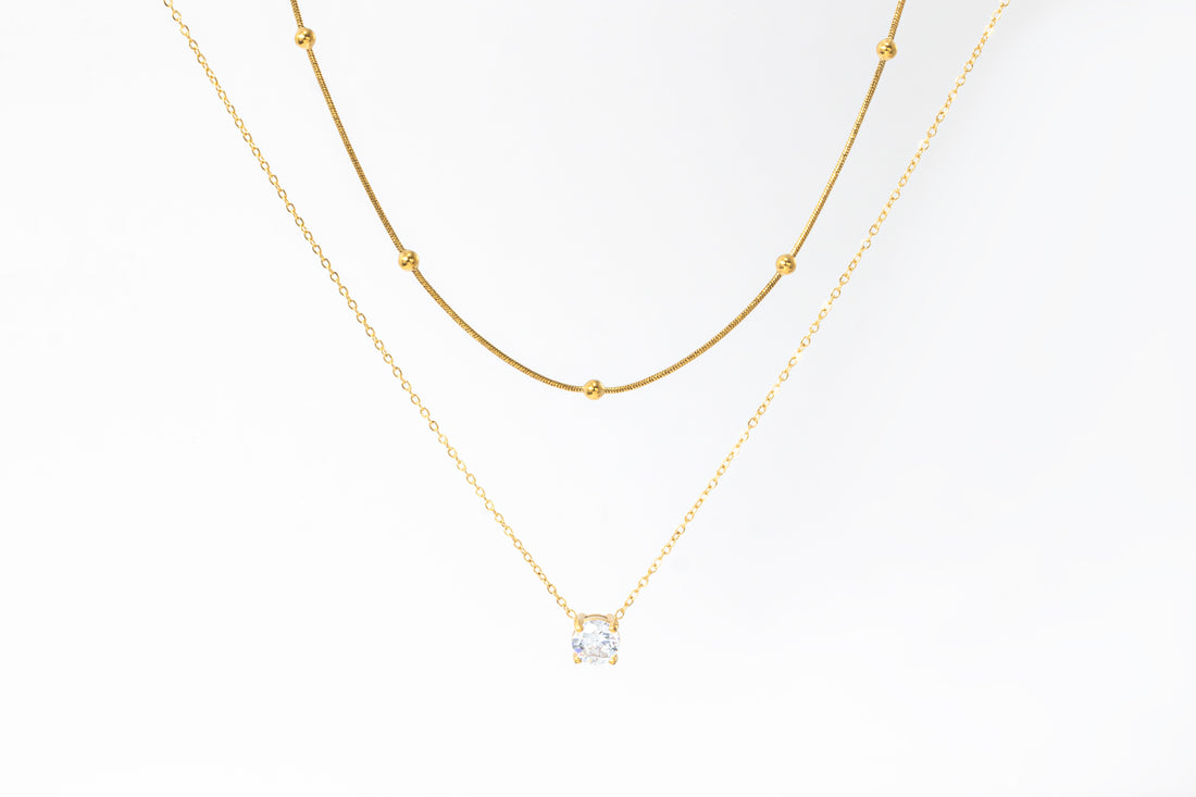 Layered Double Chain Necklace