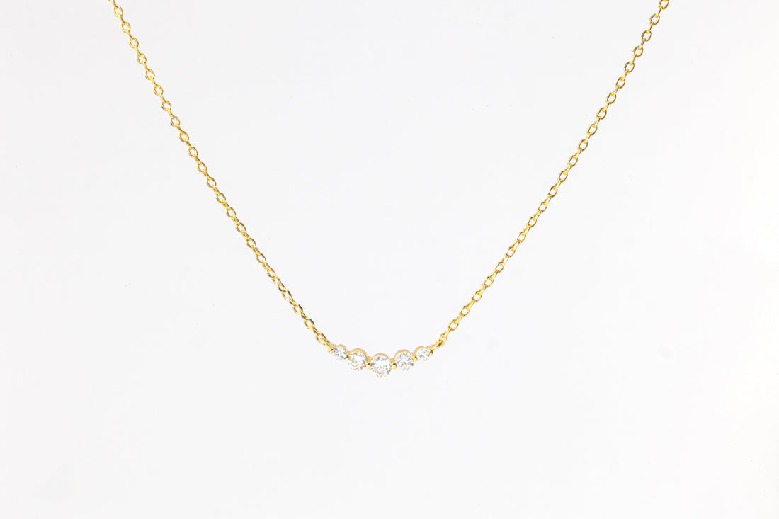 Mini Arc Diamond Necklace