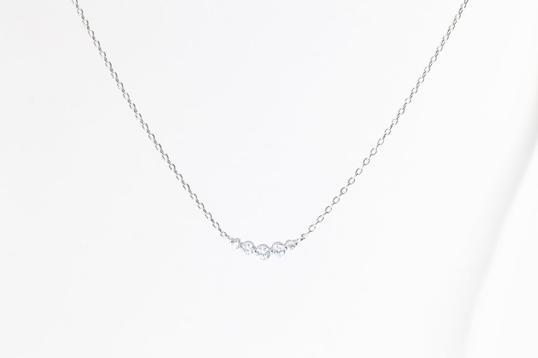 Mini Arc Diamond Necklace
