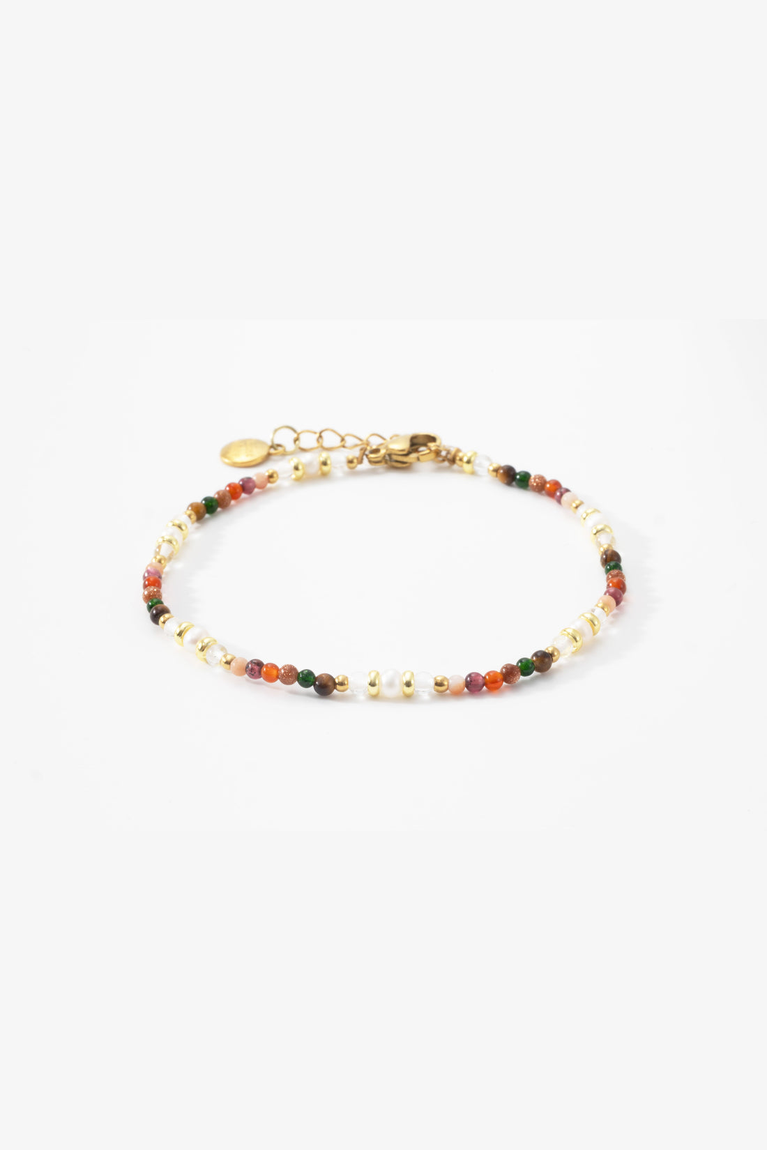 Rainbow Tourmaline Minimalist Bracelet
