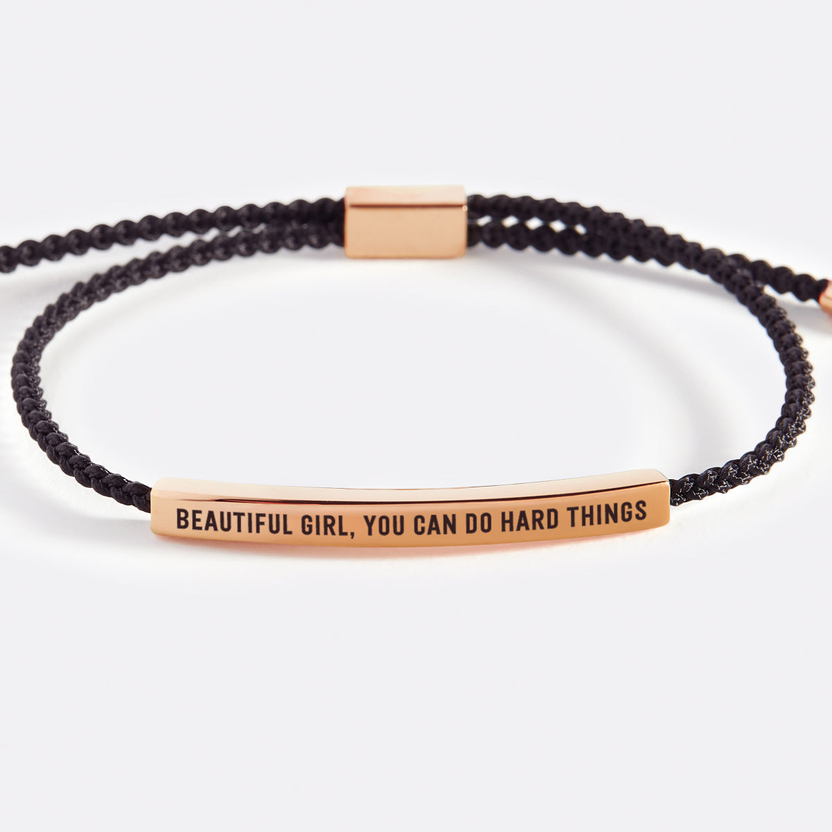 Beautiful Girl, You Can Do Hard Things Inspire Bracelet