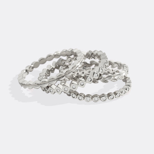 Dainty Gold Mini Ring Set