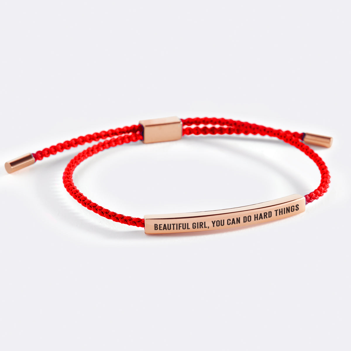Beautiful Girl, You Can Do Hard Things Inspire Bracelet
